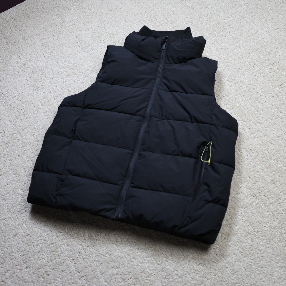 All in Motion Boys Black Puffer Vest Full Zip Sleeveless Jacket Size L 10/12